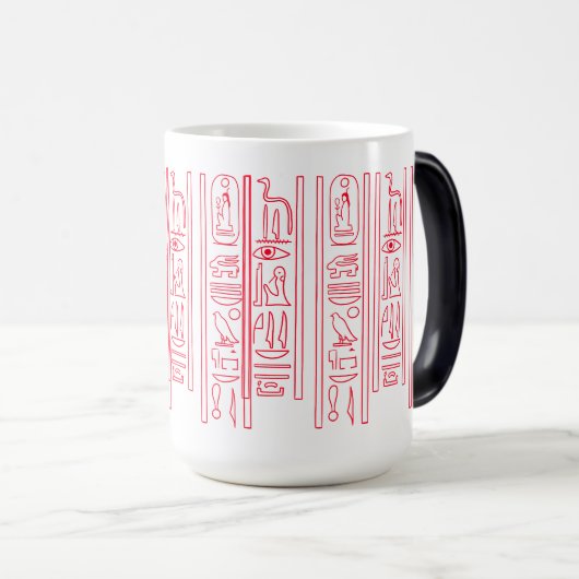 Ägyptische Hieroglyphen-Magische Tasse (VorderseiteRechts)