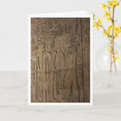 Ägyptische Hieroglyphen-Mauer Karte (Gelbe Blume)