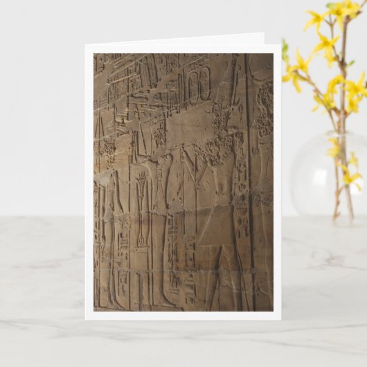 Ägyptische Hieroglyphen-Mauer Karte (Gelbe Blume)