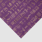 Ägyptische Hieroglyphen-Papiere für lila und golde Seidenpapier (Ausschnitt)