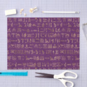 Ägyptische Hieroglyphen-Papiere für lila und golde Seidenpapier (Handwerk)