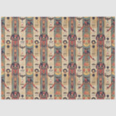 ägyptische Hieroglyphen Pharao Muster Seidenpapier (Vorderseite)