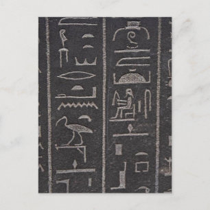 Ägyptische Hieroglyphen Postcard Postkarte