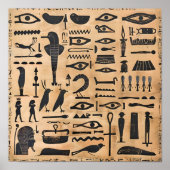 ägyptische Hieroglyphen Poster (Vorne)