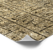 ägyptische Hieroglyphen Poster (Ecke)