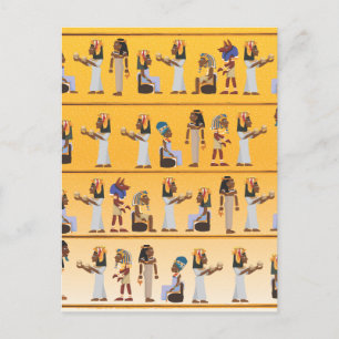 Ägyptische Hieroglyphen Postkarte