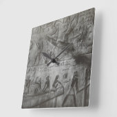 ägyptische Hieroglyphen Quadratische Wanduhr (Winkel)