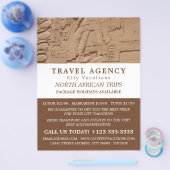 ägyptische Hieroglyphen, Reiseagentur Werbung Flyer (Einzeln)