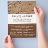 ägyptische Hieroglyphen, Reiseagentur Werbung Flyer (Hand)
