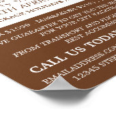 ägyptische Hieroglyphen, Reiseagentur Werbung Poster (Ecke)