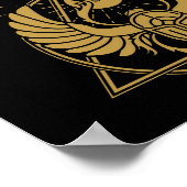 Ägyptische Hieroglyphen - Skarab-Käfer - Bug Poster (Ecke)