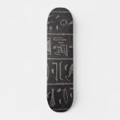 Ägyptische Hieroglyphen-Skateboard Skateboard (Vorne)