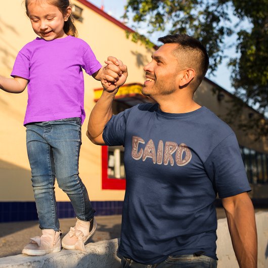 Ägyptische Hieroglyphen-Symbole in Kairo-Buchstabe T-Shirt