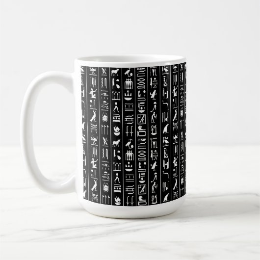 Ägyptische Hieroglyphen-Tasse Kaffeetasse (Links)