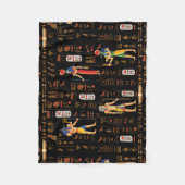 Ägyptische Hieroglyphen und Gottheiten aus Gold au Fleecedecke (Vorderseite)