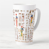 Ägyptische Hieroglyphen und Gottheiten aus Gold au Milchtasse (Rechte Ecke)