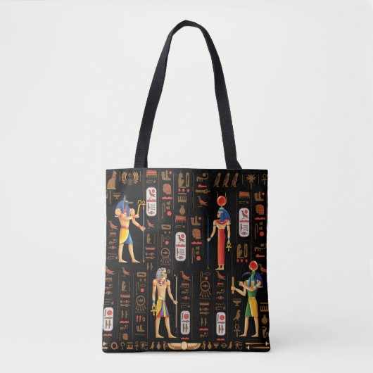Ägyptische Hieroglyphen und Gottheiten aus Gold au Tasche (Vorderseite)