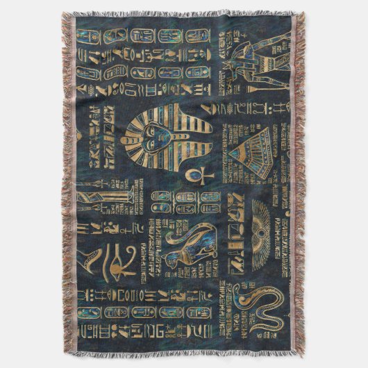 Ägyptische Hieroglyphen und Gottheiten - Decke (Vorderseite Vertikal)