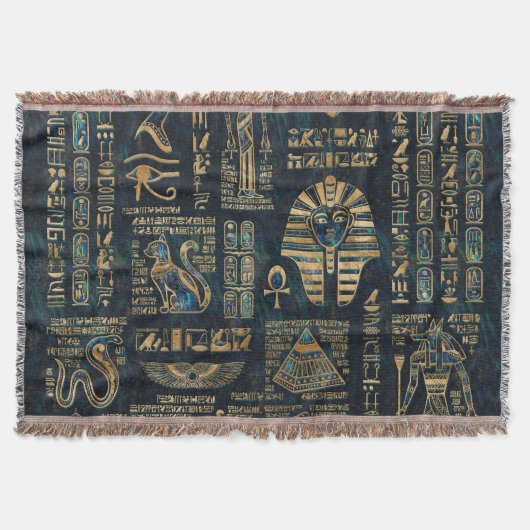 Ägyptische Hieroglyphen und Gottheiten - Decke (Vorderseite)