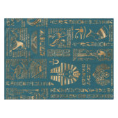 Ägyptische Hieroglyphen und Gottheiten - Gold auf Tischdecke (Vorderseite (Horizontal))