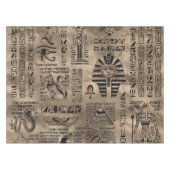 Ägyptische Hieroglyphen und Gottheiten - Luxusgold Tischdecke (Vorderseite (Horizontal))