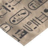 Ägyptische Hieroglyphen und Gottheiten - Luxusgold Tischdecke (Schrägansicht)