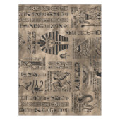 Ägyptische Hieroglyphen und Gottheiten - Luxusgold Tischdecke (Vorderseite)