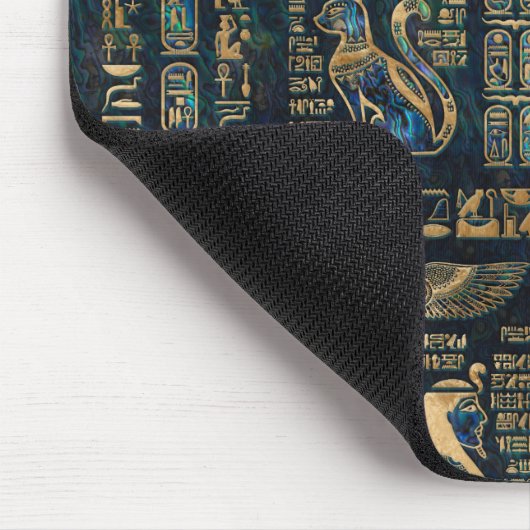 Ägyptische Hieroglyphen und Gottheiten - Mousepad (Ecke)