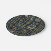 Ägyptische Hieroglyphen und Gottheiten - Pappteller (Schrägansicht)