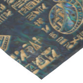 Ägyptische Hieroglyphen und Gottheiten - Tischdecke (Schrägansicht)