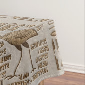 Ägyptische Hieroglyphen und Gottheiten - Vintages Tischdecke (Beispiel)