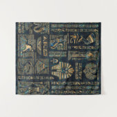 Ägyptische Hieroglyphen und Gottheiten - Wandteppich (Vorderseite (Horizontal))