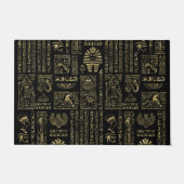 Ägyptische Hieroglyphen und Gottheitsgold auf Fußmatte (Vorderseite)