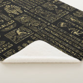 Ägyptische Hieroglyphen und Gottheitsgold auf Sherpadecke (3/4)