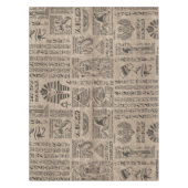 Ägyptische Hieroglyphen und Symbole auf Holz Tischdecke (Vorderseite)