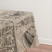 Ägyptische Hieroglyphen und Symbole auf Holz Tischdecke (Beispiel)