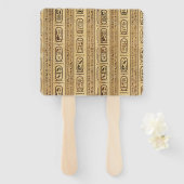 Ägyptische Hieroglyphen Vintage Textur Fächer (Vorne und Hinten)