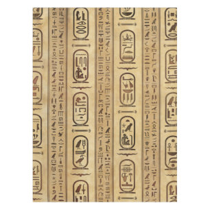 Ägyptische Hieroglyphen Vintage Textur Tischdecke