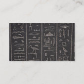 Ägyptische Hieroglyphen-Visitenkarte Visitenkarte (Rückseite)