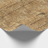 Ägyptische Hieroglyphen Vogelmuster 2 Geschenkpapier (Ecke)