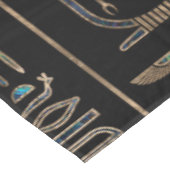 Ägyptische Hieroglyphenmuster Goldohrschnecke Tischdecke (Schrägansicht)