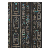 Ägyptische Hieroglyphenmuster Goldohrschnecke Tischdecke (Vorderseite)