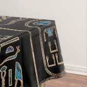 Ägyptische Hieroglyphenmuster Goldohrschnecke Tischdecke (Beispiel)