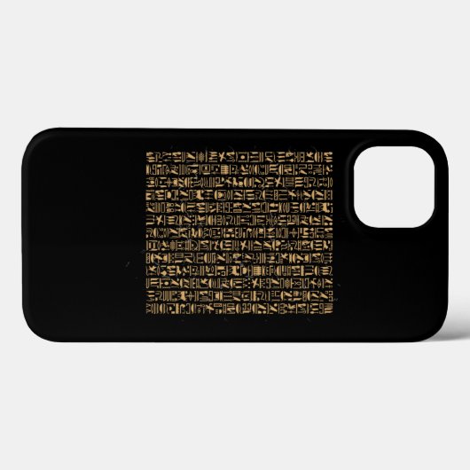 Ägyptische Hieroglyphics Ägyptische Pyramide Case-Mate iPhone Hülle (Rückseite (Horizontal))