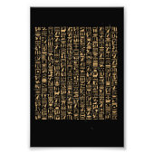 Ägyptische Hieroglyphics Ägyptische Pyramide Fotodruck (Vorne)