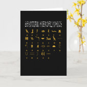 Ägyptische Hieroglyphics Ägyptische Pyramide Karte (Gelbe Blume)