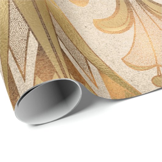 Ägyptische Hieroglyphics Antique-Blume Geschenkpapier (Rolleneckpunkt)