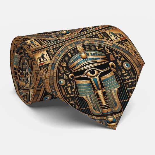 Ägyptische Hieroglyphics Anubis Osiris Auge des Ho Krawatte (Gerollt)