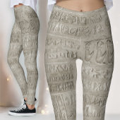 Ägyptische Hieroglyphics großes Muster Leggings