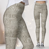 Ägyptische Hieroglyphics großes Muster Leggings